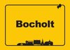 Postkarte Bocholt - Ortsschild Bocholt