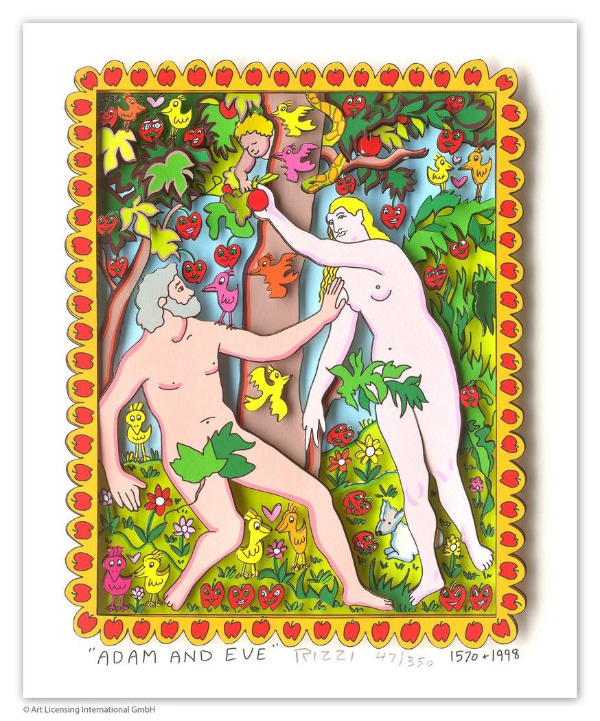 James Rizzi - ADAM AND EVE