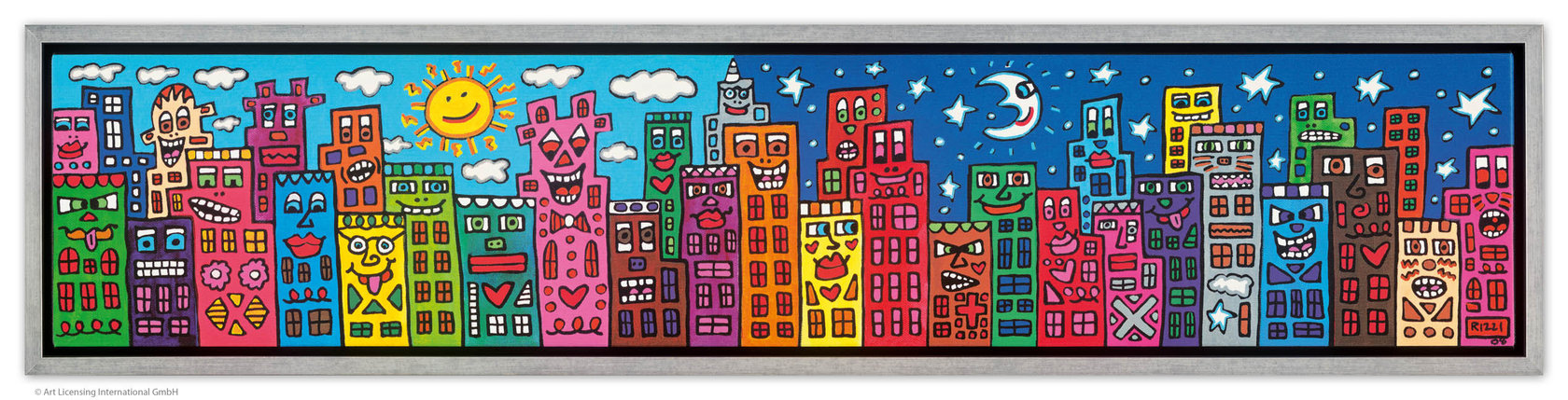 James Rizzi - MY CITY DOESN'T SLEEP, BUT IT WILL WEEP ... inkl. Rahmen